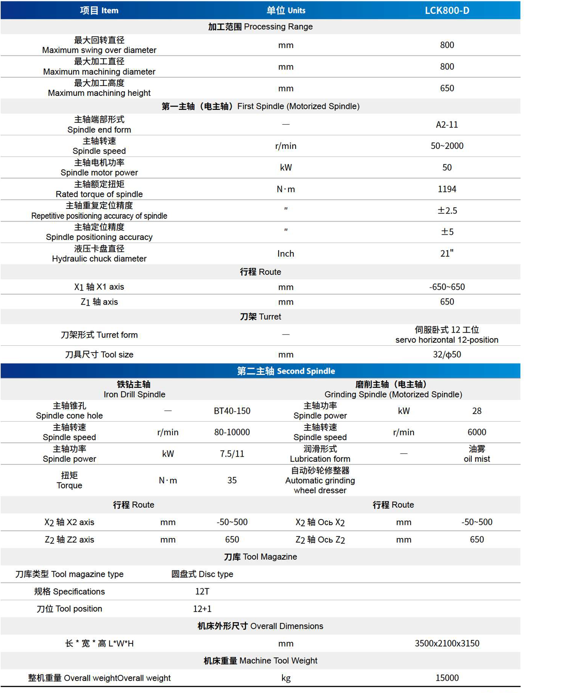 定梁式高速数控立式车铣、车磨复合机床